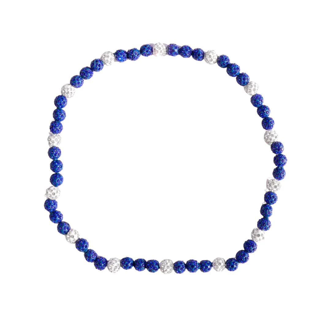 Iced Out Baseball Bead Necklaces